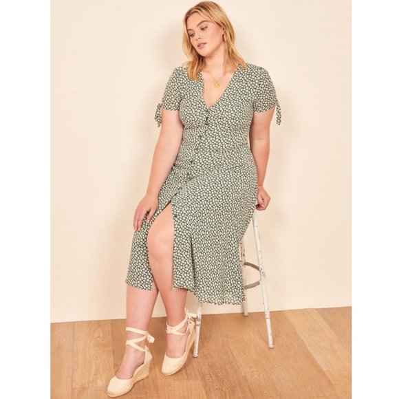 Reformation Dresses & Skirts - Reformation Rosalinda Floral Tie Sleeve Dress